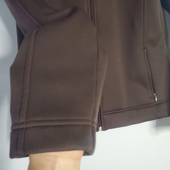 Lucy Women Track Jacket Size Large Brown Athletic Activewear Performance Neutral - Picture 10 of 13